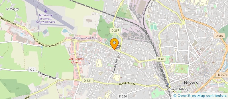 localisation de l'entreprise EXPLOR IMAGE PRODUCTION à NEVERS