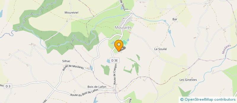 localisation de l'entreprise EXPLORA'TERRE  MOULARES