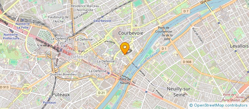 localisation de l'entreprise EXPLORACTION SARL à COURBEVOIE