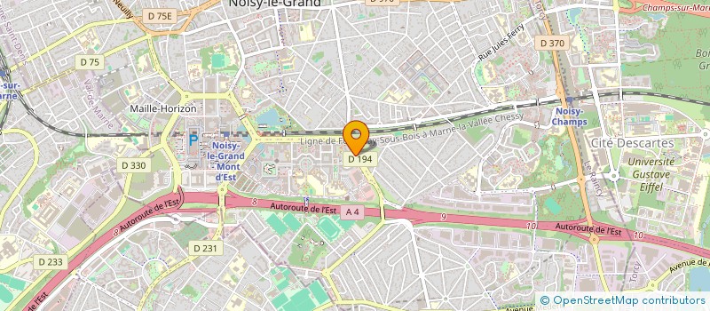 localisation de l'entreprise EXPLORATION DE L'HORIZON  NOISY-LE-GRAND