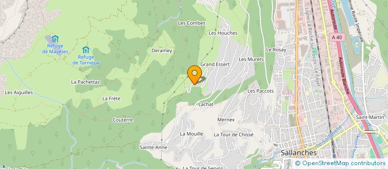 localisation de l'entreprise EXPLORE AVENTURE  SALLANCHES