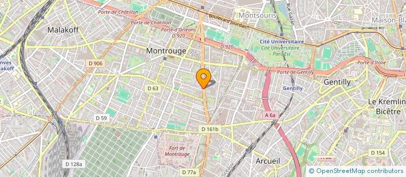 localisation de l'entreprise EXPLORER à MONTROUGE