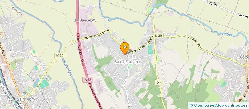 localisation de l'entreprise EXPLORER REUNIR ANIMER LES TALENTS D'ORZALIS (ERATO)  SAINT-SAUVEUR