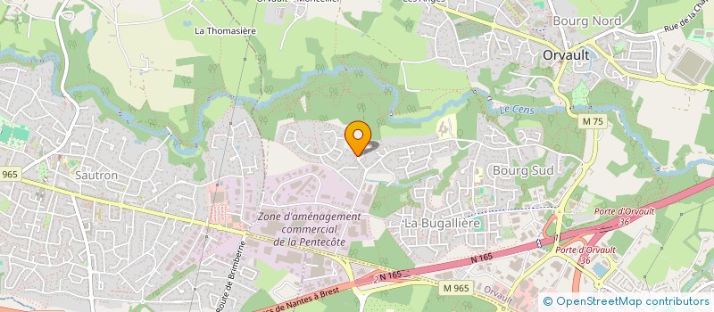 localisation de l'entreprise EXPLORWAX à ORVAULT