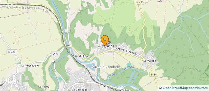 localisation de l'entreprise EXPLOSION CREATIVE  AUZAT-LA-COMBELLE