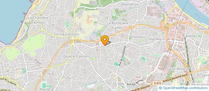 localisation de l'entreprise EXPLOSION LANDES à ANGLET