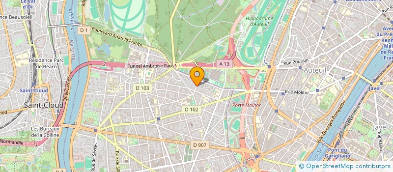 localisation de l'entreprise EXPO'DIFFUSION à BOULOGNE-BILLANCOURT