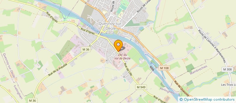 localisation de l'entreprise EXPO NORD à QUESNOY-SUR-DEULE