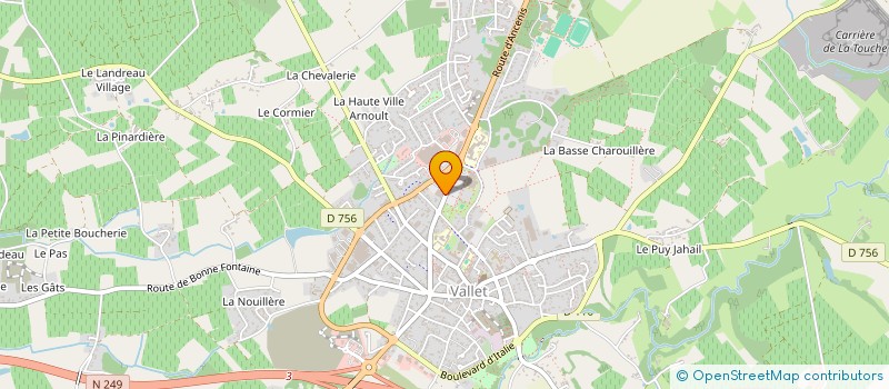 localisation de l'entreprise EXPO VALL'  VALLET