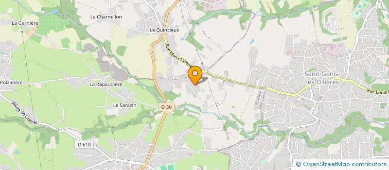 localisation de l'entreprise EXPOELEC à GREZIEU-LA-VARENNE