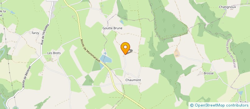 localisation de l'entreprise EXPOITATION AGRICOLE A RESPONSABILITE LIMITEE WACHO  SAINT-PRIEST-EN-MURAT