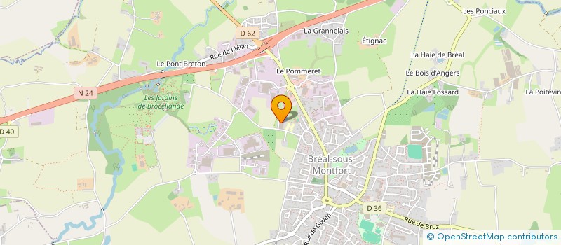 localisation de l'entreprise EXPONE  BREAL-SOUS-MONTFORT