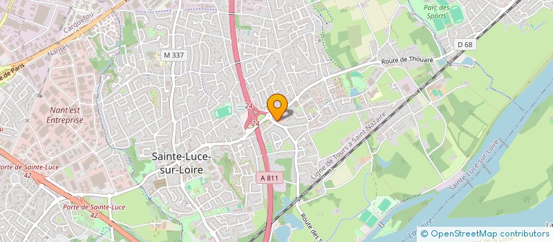 localisation de l'entreprise EXPONENTIEL II à SAINTE-LUCE-SUR-LOIRE