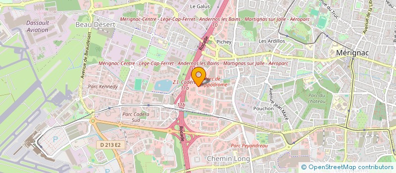 localisation de l'entreprise EXPORAMA à MERIGNAC