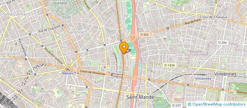 localisation de l'entreprise EXPORGLOB  PARIS