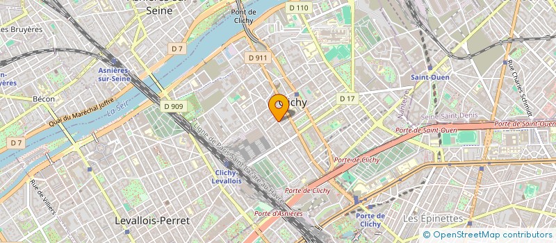 localisation de l'entreprise EXPORT AUTO-SERVICE à CLICHY