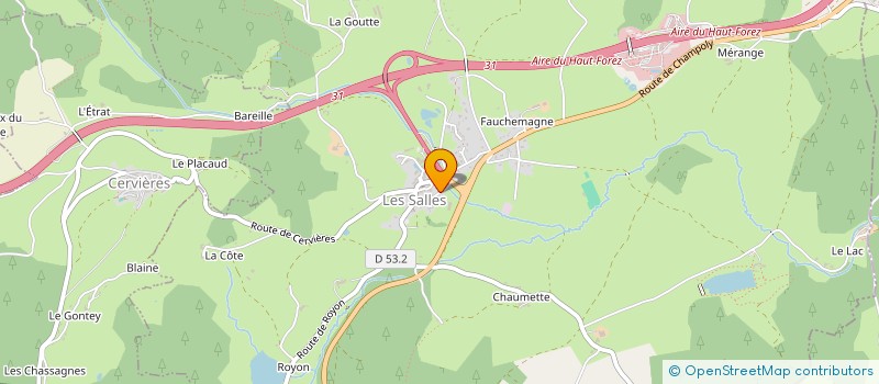 localisation de l'entreprise EXPORT ELEC  LES SALLES