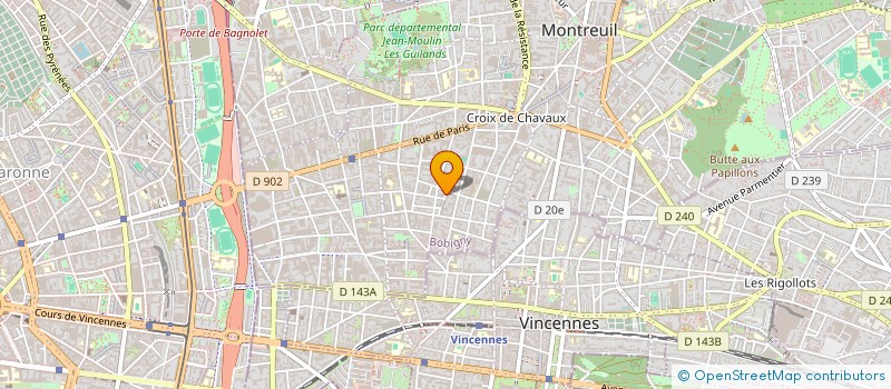 localisation de l'entreprise EXPORT PHOTO à MONTREUIL