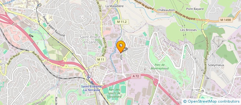 localisation de l'entreprise EXPORT PLAST à SAINT-ETIENNE