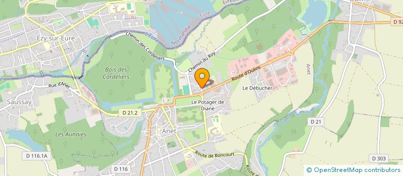 localisation de l'entreprise EXPORT TRANSPORTS SERVICES à ANET
