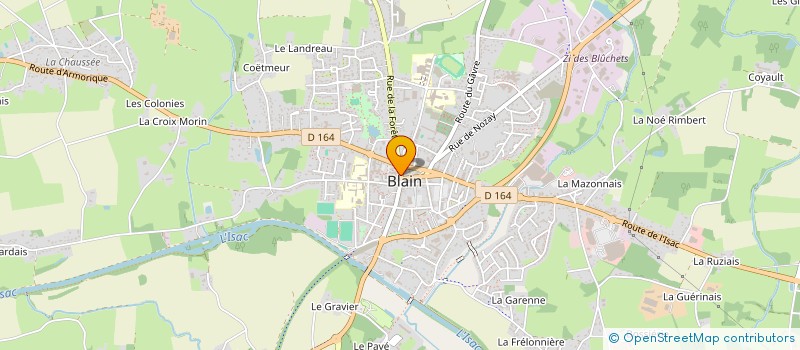 localisation de l'entreprise EXPORT TRAVEL CONSEIL à BLAIN