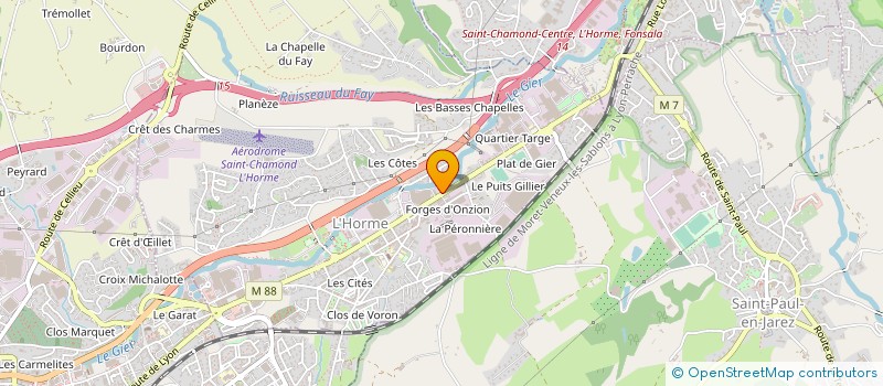 localisation de l'entreprise EXPORTISE à L'HORME