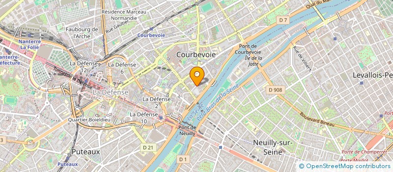 localisation de l'entreprise EXPORTRADE REPRESENTANT FISCAL à COURBEVOIE