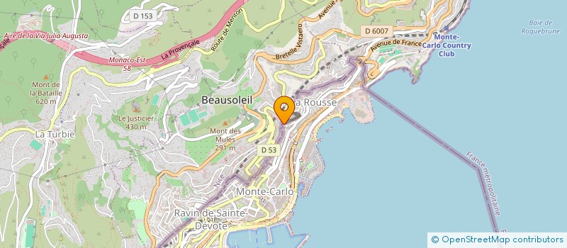 localisation de l'entreprise EXPORTSICILY  BEAUSOLEIL