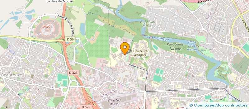 localisation de l'entreprise EXPOSITION FLORALE DE L'INH à ANGERS