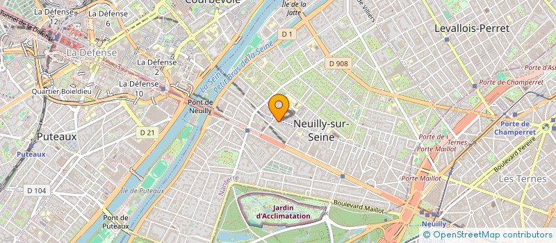 localisation de l'entreprise EXPOSLAND INTERNATIONAL à NEUILLY-SUR-SEINE