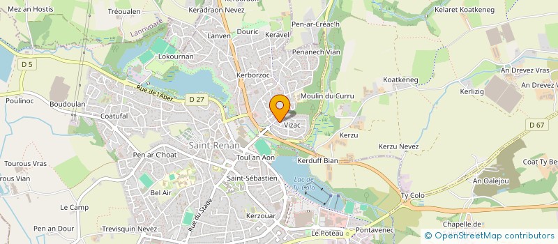 localisation de l'entreprise EXPOTEM  SAINT-RENAN