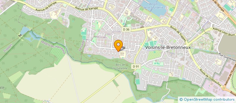 localisation de l'entreprise EXPOZIMAGES.FAB à VOISINS-LE-BRETONNEUX