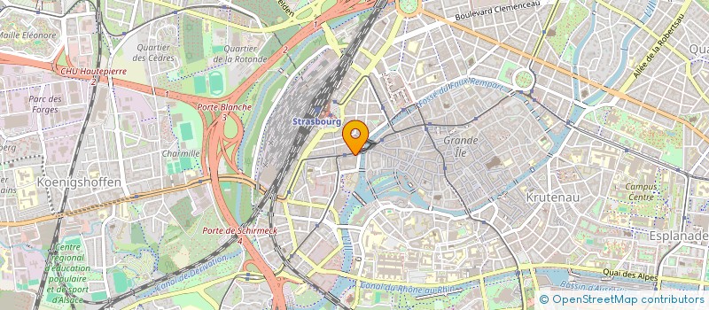 localisation de l'entreprise EXPPER (SOCIETE D'EXPLOITATION ET DE PORTAGE D'ENSEIGNES DE RESTAURATION) à STRASBOURG