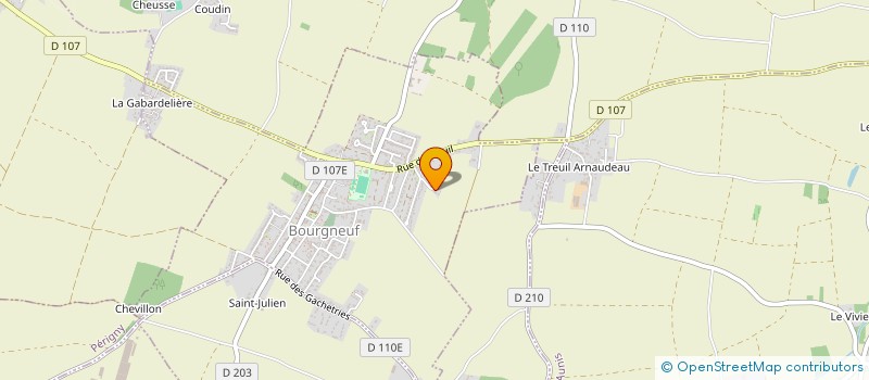 localisation de l'entreprise EXPR BRICO à BOURGNEUF