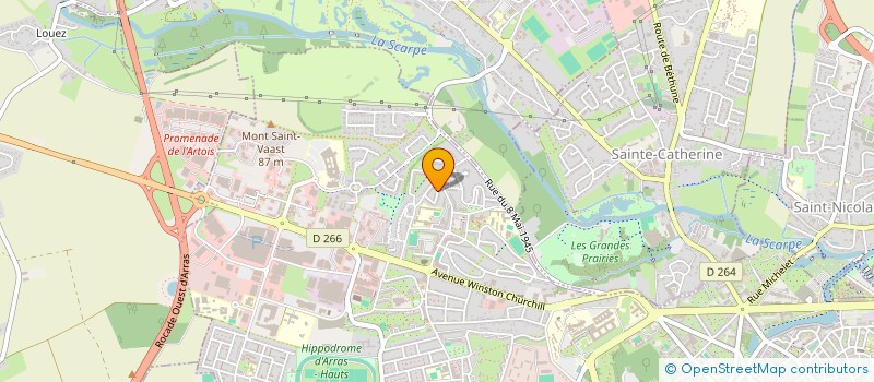 localisation de l'entreprise EXPRES COURSES COLIS à ARRAS