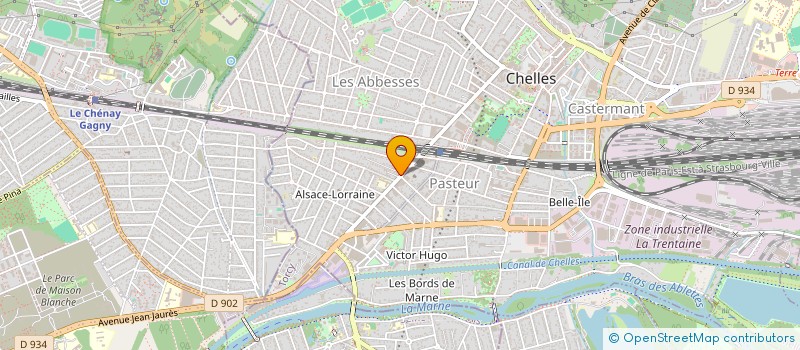 localisation de l'entreprise EXPRESS ARENA  CHELLES