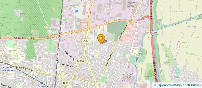 localisation de l'entreprise EXPRESS ART  COLMAR