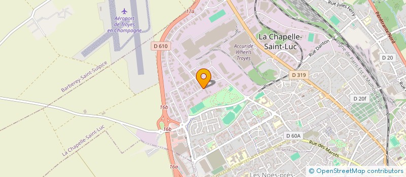 localisation de l'entreprise EXPRESS AUBOIS à LA CHAPELLE-SAINT-LUC