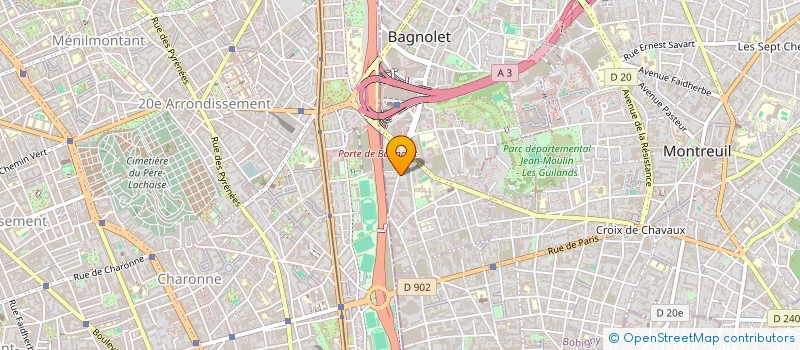 localisation de l'entreprise EXPRESS AUTO à BAGNOLET