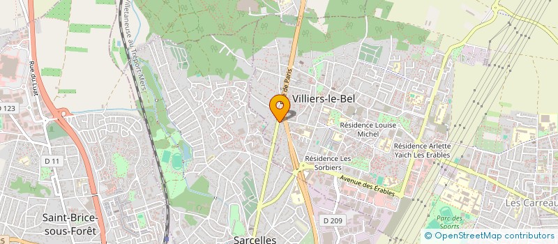 localisation de l'entreprise EXPRESS AUTO SERVICE  VILLIERS-LE-BEL