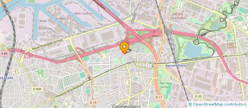 localisation de l'entreprise EXPRESS BAT  GENNEVILLIERS