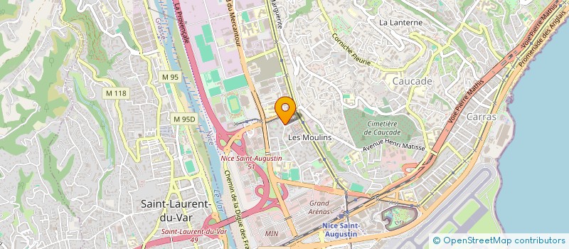 localisation de l'entreprise EXPRESS BATIMENT à NICE