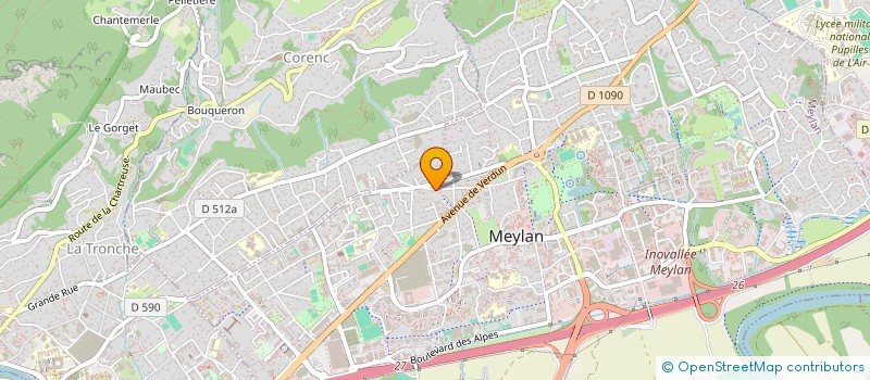 localisation de l'entreprise EXPRESS BOISSONS MEYLANAISES à MEYLAN