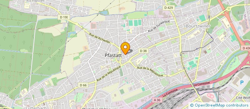 localisation de l'entreprise EXPRESS BT  PFASTATT