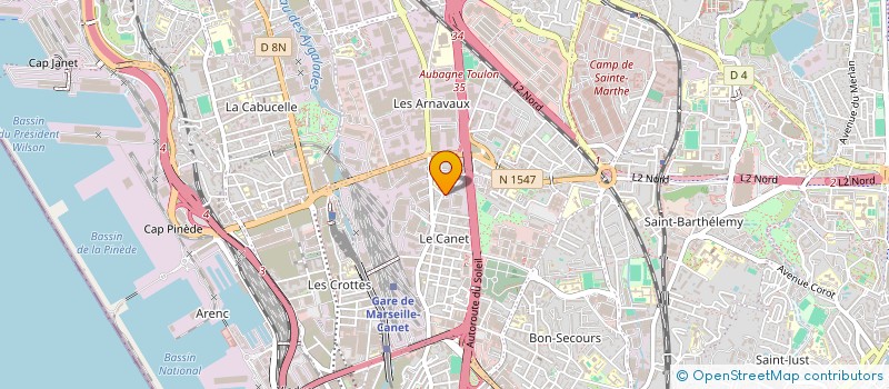 localisation de l'entreprise EXPRESS CAR WASH  MARSEILLE