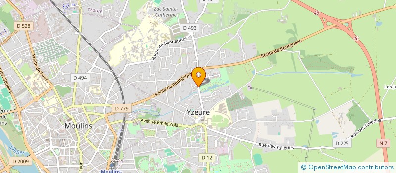 localisation de l'entreprise EXPRESS CENTRE à YZEURE