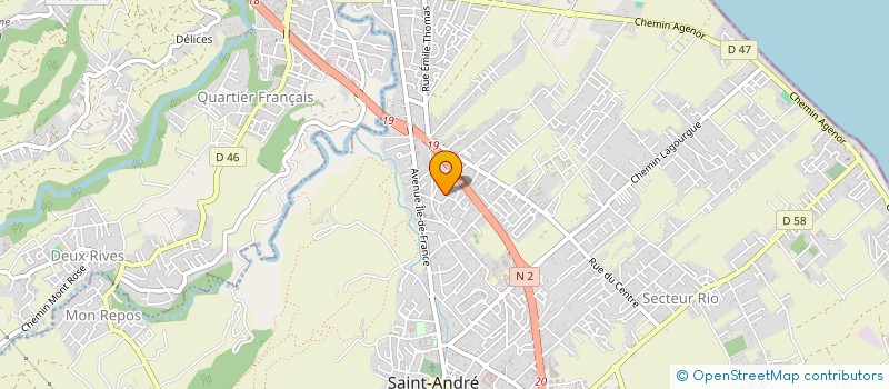 localisation de l'entreprise EXPRESS CLIMATIK à SAINT-ANDRE