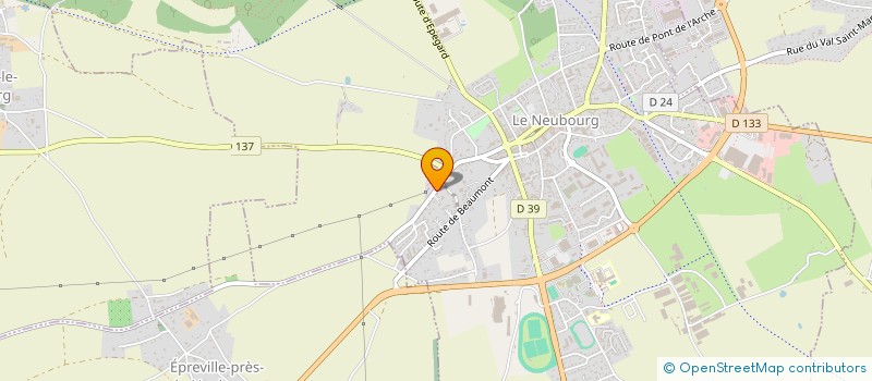 localisation de l'entreprise EXPRESS-COMPO SARL D EXPLOITATION à LE NEUBOURG