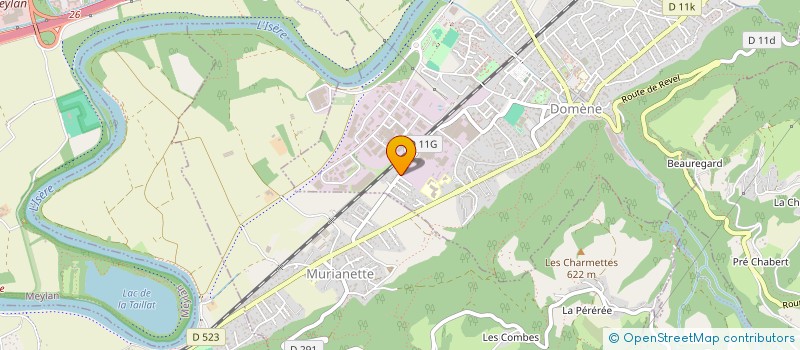 localisation de l'entreprise EXPRESS DECOUPE DOMENE à DOMENE