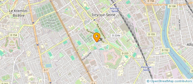 localisation de l'entreprise EXPRESS DELIVERY à IVRY-SUR-SEINE